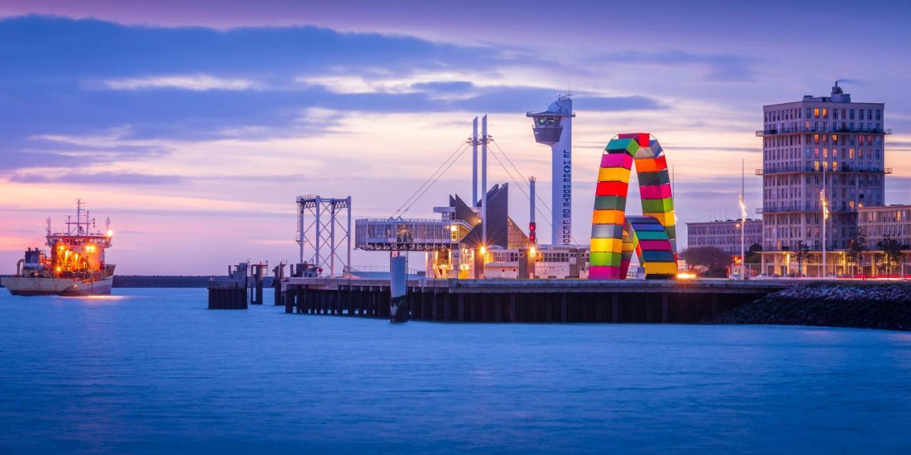 Le Petit Nid Perche Sous Les Toits, Vue Mer Le Havre Exteriör bild